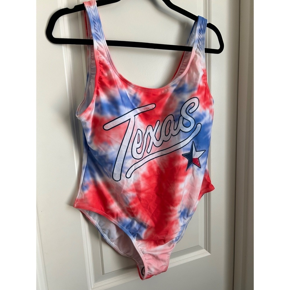 Red/White/Blue Texas One piece XXL Swimsuit - Picture 5 of 11